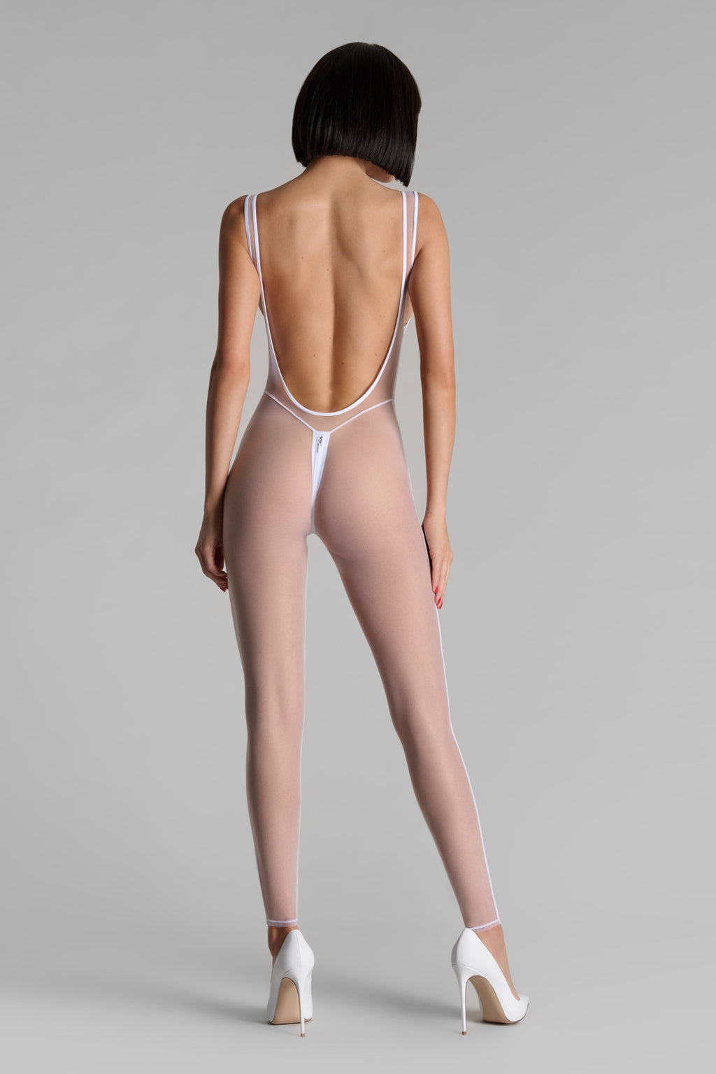 Catsuit ouvrable bretelles - Pure Tentation