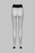 Collant Seamless Résille - Noir - Scandale x Maison Close - LEGWEAR