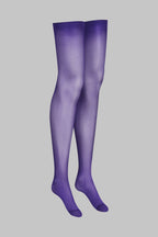 Bas coupés roulés 40D - Violet - Legwear