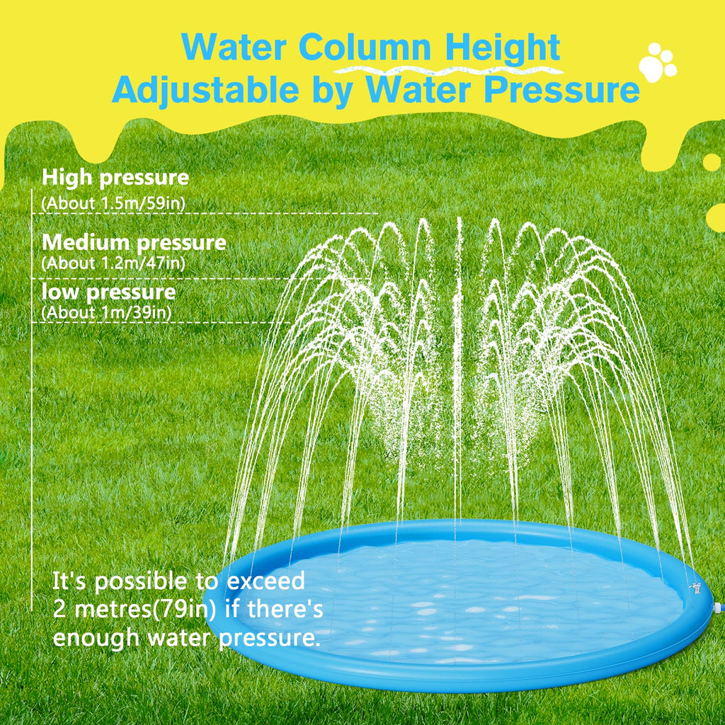 S-4XL Sprinkler Pad for Dogs & Kids