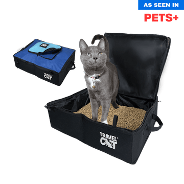 "The Porta-Pawty" Travel Litter Box - Portable Bathroom for Cats