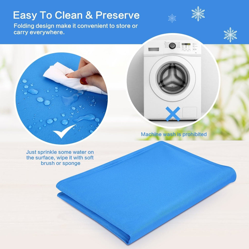 XS-XXL Dog Cooling Mat Blue