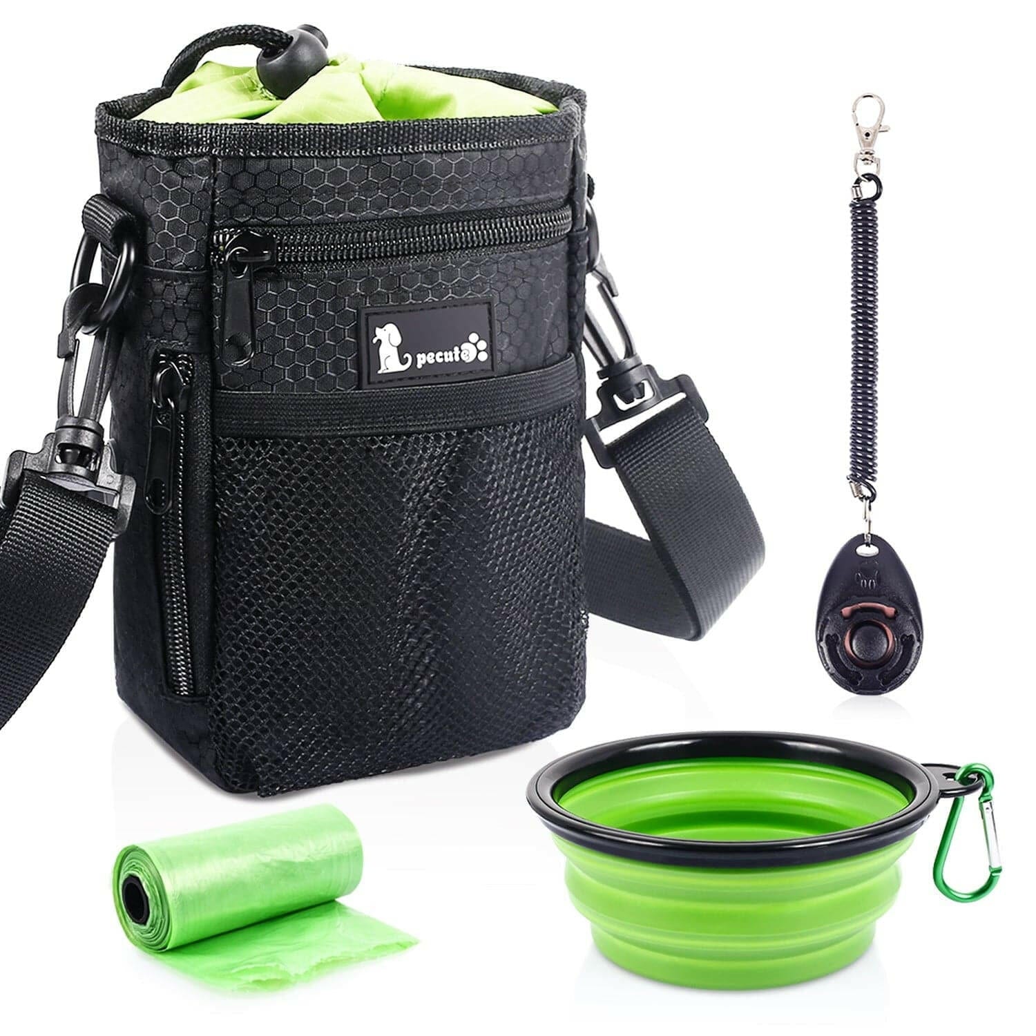 Pecute Waterproof Dog Treat Pouch Bag