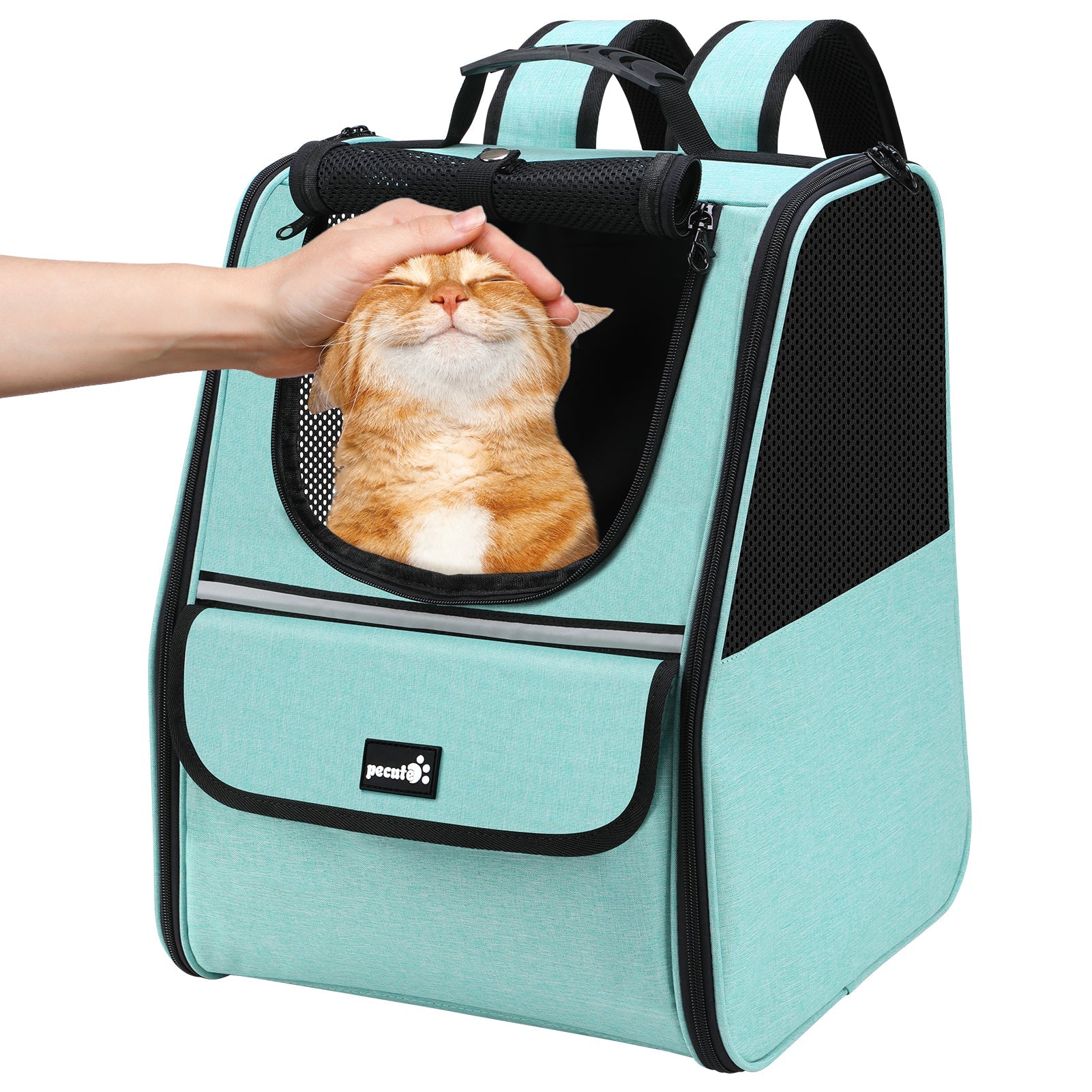 Pecute Trapezoidal Cat Carrier Pet Backpack