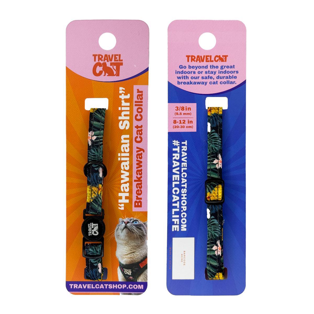 “The Travel Cat” Breakaway Cat Collar