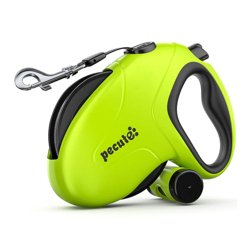 10m/32ft Retractable Dog Leash with Reflective Strips with  Poop Bag