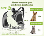 Cat Carrier Dog Backpack (Grey)
