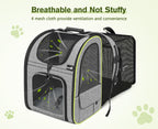 Cat Carrier Dog Backpack Expandable (Grey) - As Seen on TV