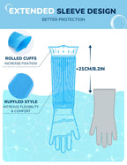 Updated Extension Dog Wash Mitt Bathing Grooming Gloves