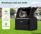 Trapezoidal Cat Carrier Pet Backpack