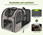 Cat Carrier Dog Backpack Expandable (Khaki)