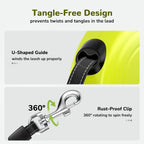 10m/32ft Retractable Dog Leash with Dog Waste Bag Holder