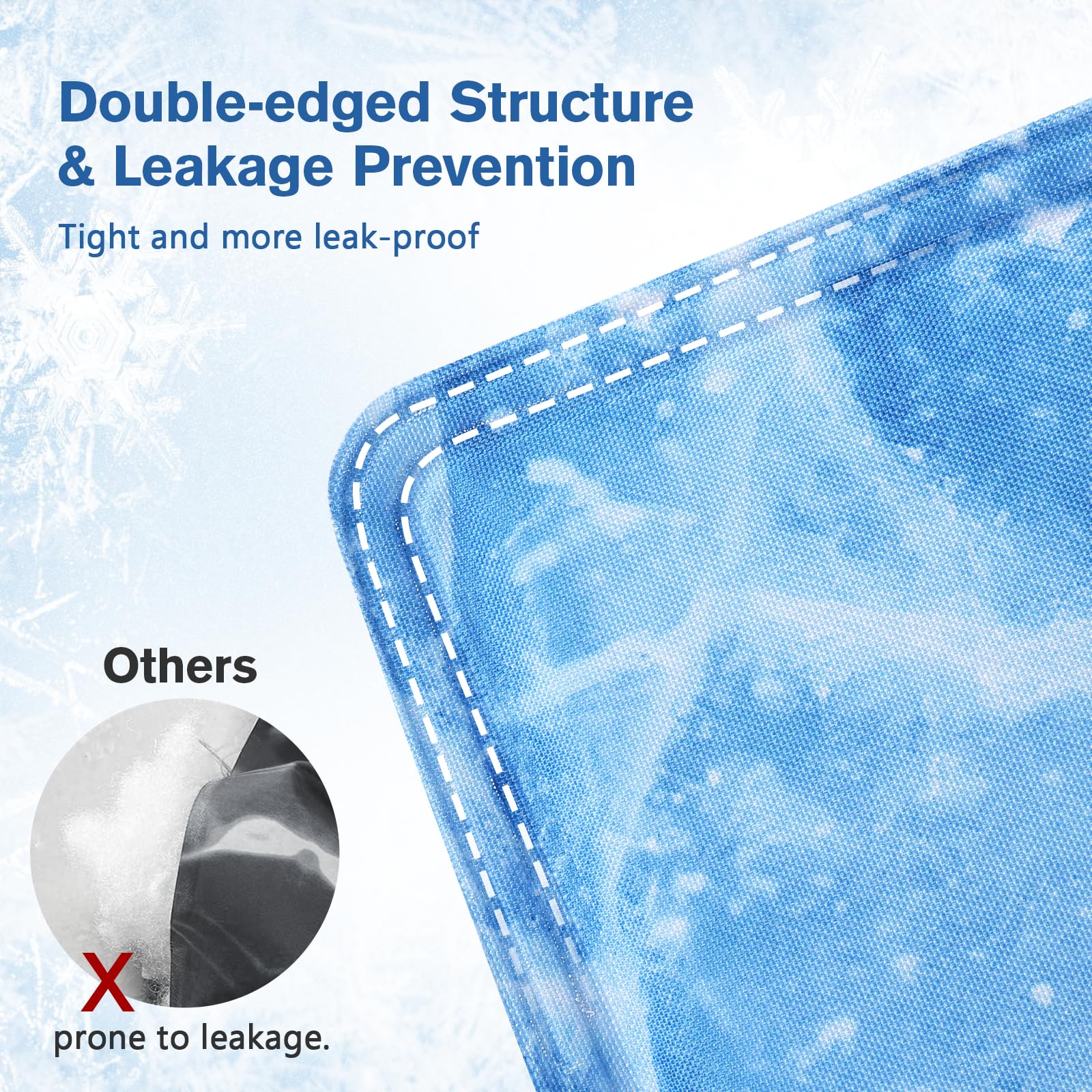 M-XL Dog Cooling Mat Ice Cracks