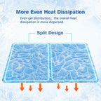 M-XL Dog Cooling Mat Ice Cracks