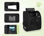 Cat Carrier Dog Backpack (Black)